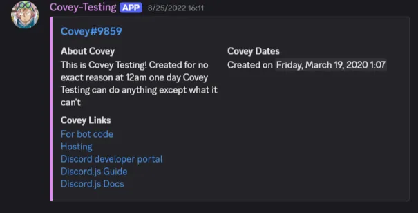 COVEY Discord Bot