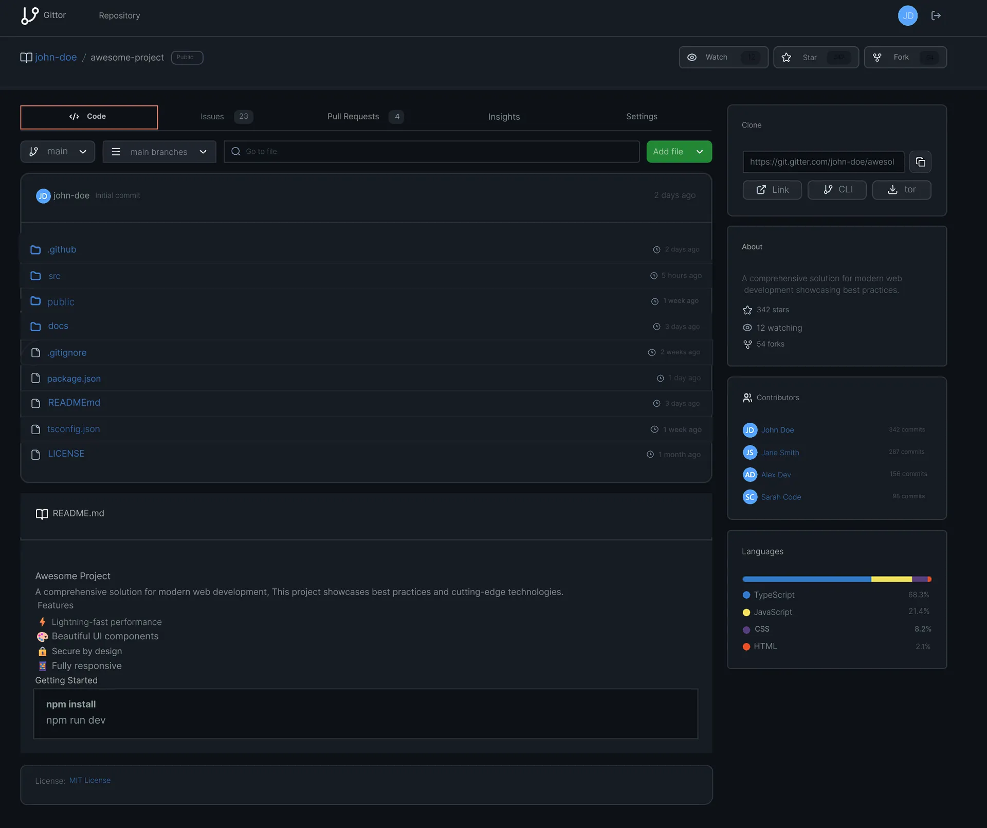 GitTor - Iowa State Senior Design screenshot 2