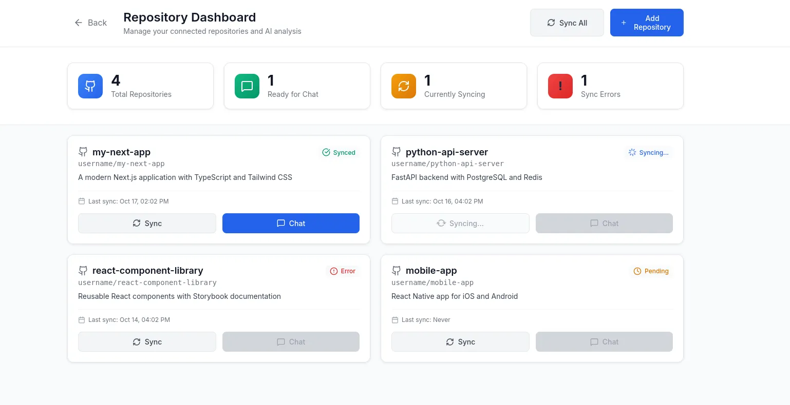 Project Helper AI Chatbot screenshot 2